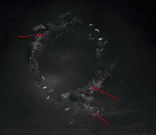 4 rock 500x432 Create an Abstract Floating Break Apart Rock Circle in Photoshop
