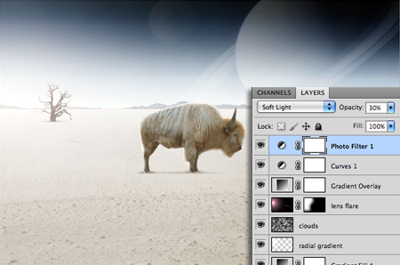 Landscape Design Tool on Gradient And Another Radial Gradient Using The Gradient Tool