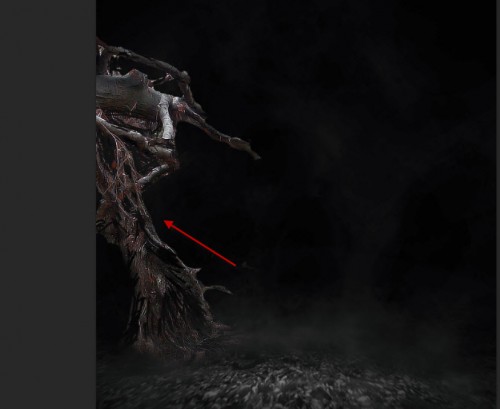 Create a Surreal Burning Tree Scene with Falling Particle Effect in Photoshop 12