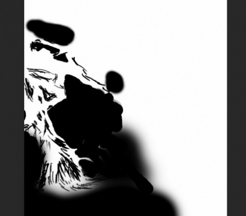 2 mask 500x440 Create a Surreal Burning Tree Scene with Falling Particle Effect in Photoshop