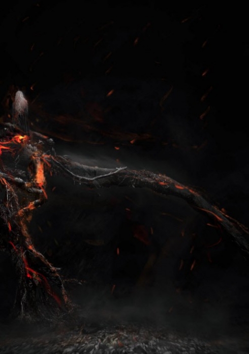 5 effect 493x700 Create a Surreal Burning Tree Scene with Falling Particle Effect in Photoshop