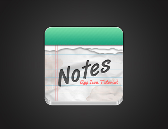 How To Create A Notes App Icon In Photoshop 1