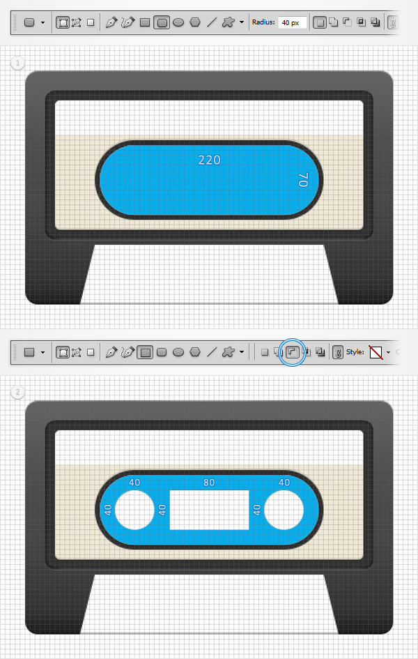 How to Create a Cassette Tape Illustration from Scratch in Photoshop 29