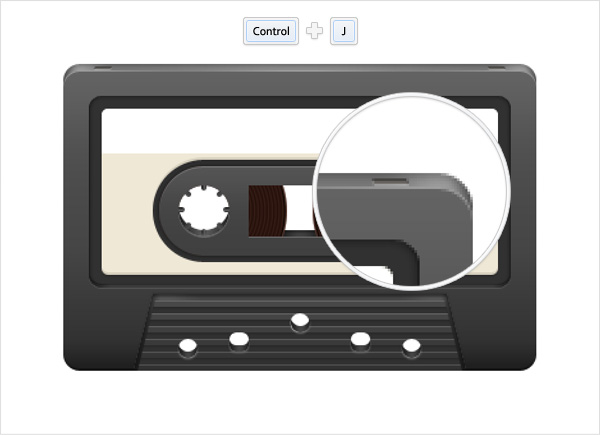 How to Create a Cassette Tape Illustration from Scratch in Photoshop 86