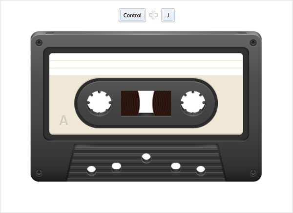 How to Create a Cassette Tape Illustration from Scratch in Photoshop 100