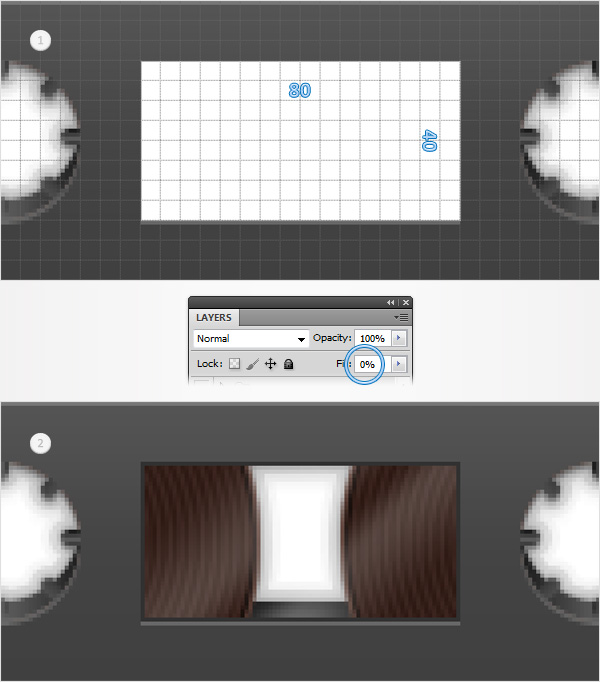 How to Create a Cassette Tape Illustration from Scratch in Photoshop 114