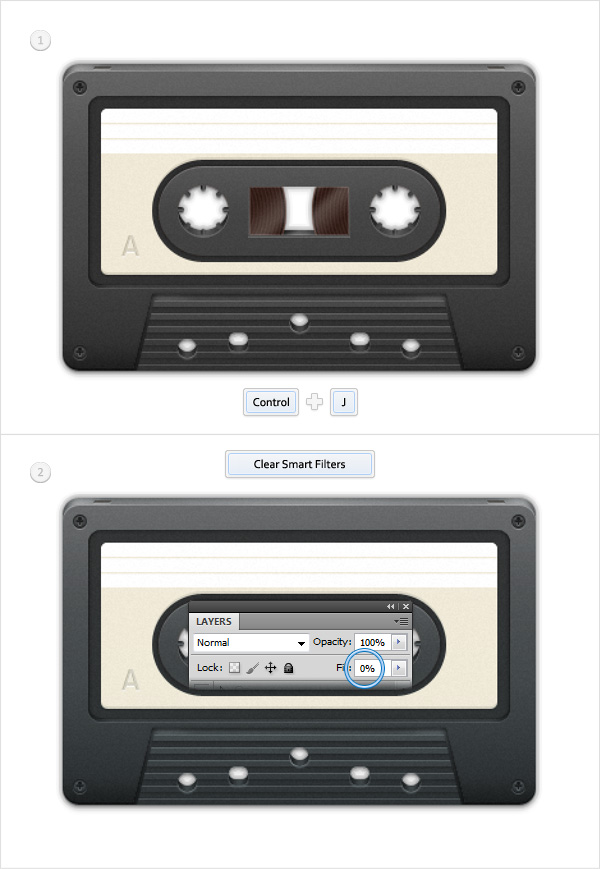 How to Create a Cassette Tape Illustration from Scratch in Photoshop 120