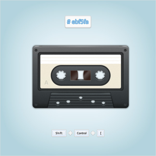 How to Create a Cassette Tape Illustration from Scratch in Photoshop 122