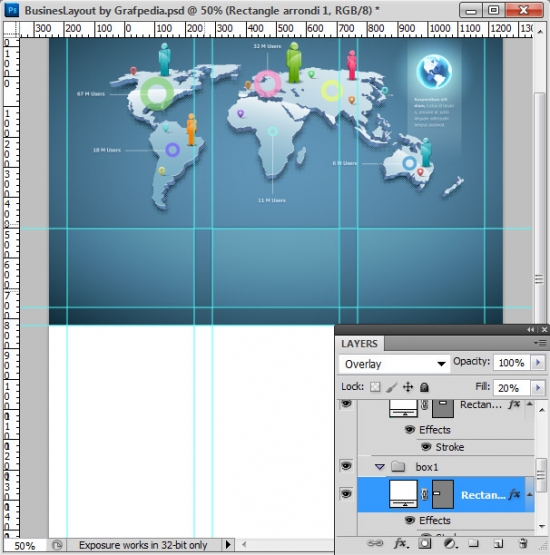 Photoshop tutorial - How To Design A Business Web Layout - step 21