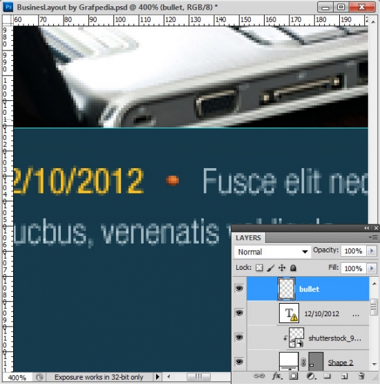 Photoshop tutorial - How To Design A Business Web Layout - step 47