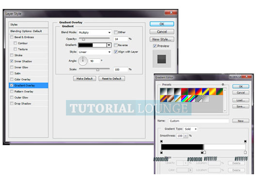 Gradient overlay