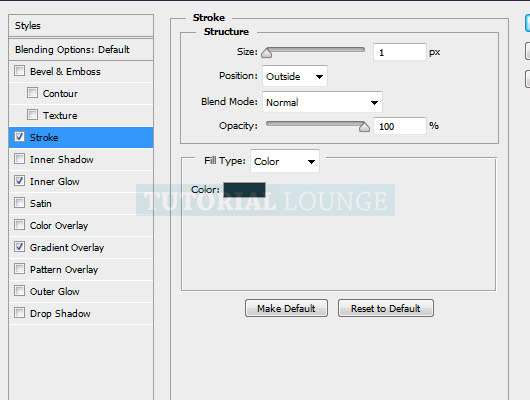 button stroke