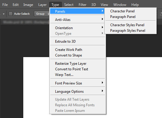 Type Tool in Photoshop CS6 - The Basics 6