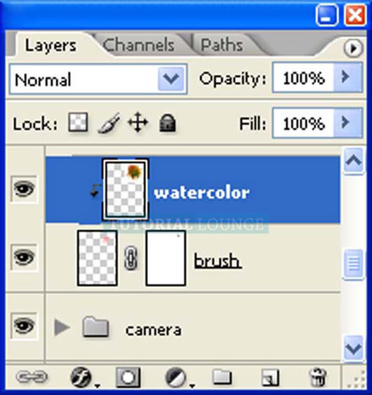 Water color texture layer and Brush stock