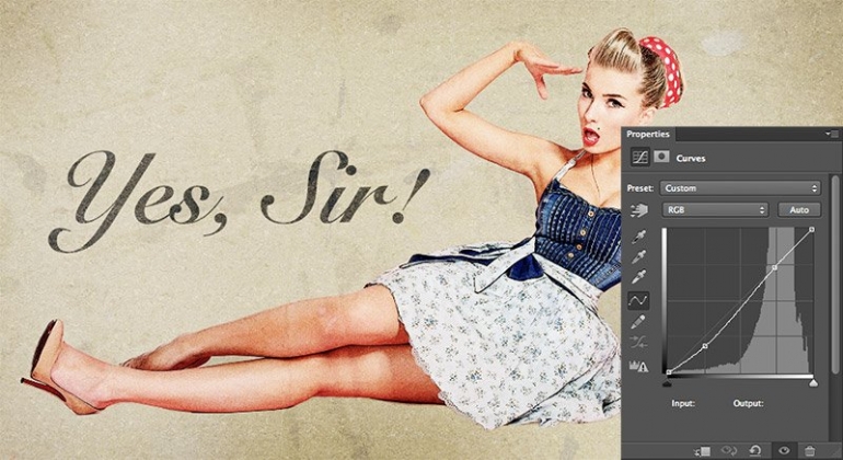 1950's Pin Up Poster in Photoshop 22