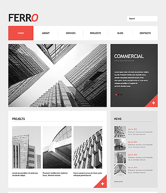 Ferro Commercial WordPress Theme