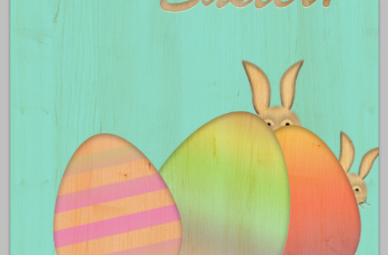 How to Create Vintage Styled Easter Card 42