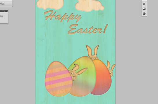 How to Create Vintage Styled Easter Card 44
