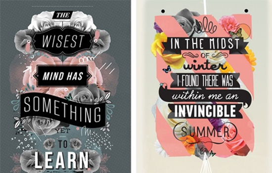 100 Lovely Typography Designs to Inspire You 9