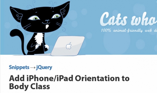 Useful jQuery Snippets and Plugins for iPad