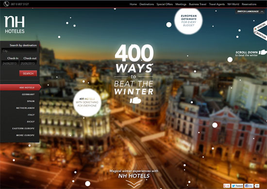 Parallax scrolling in Web Design: 20 Awesome Parallax Websites 16