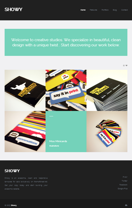 flat design template
