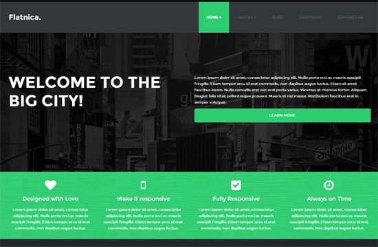 flat design template