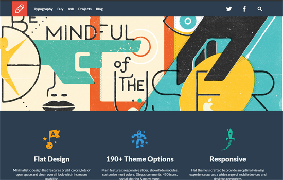 flat design template