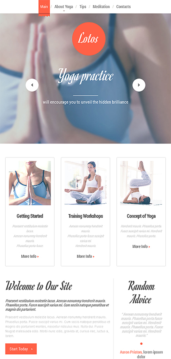 flat design template