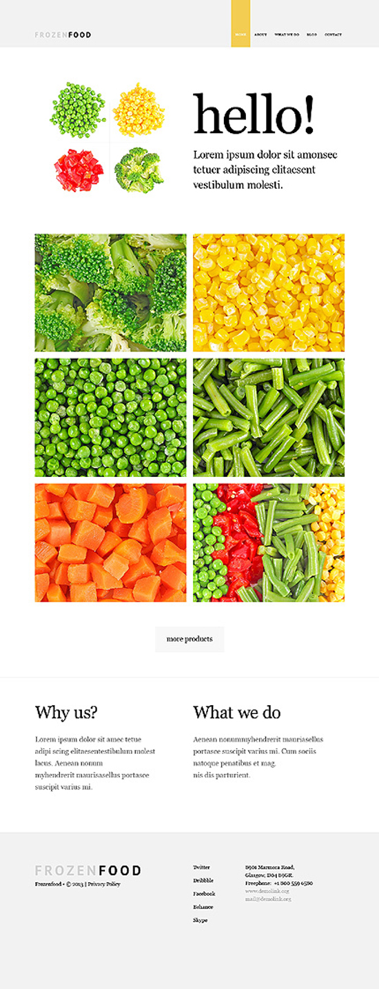 flat design template