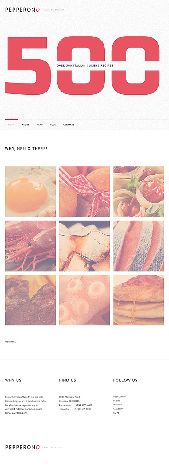 flat design template