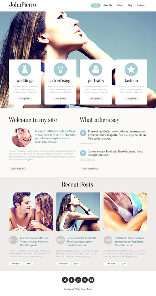 flat design template