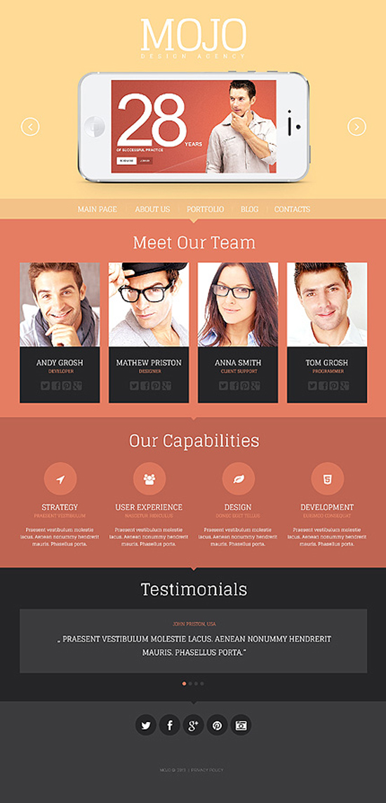 flat design template