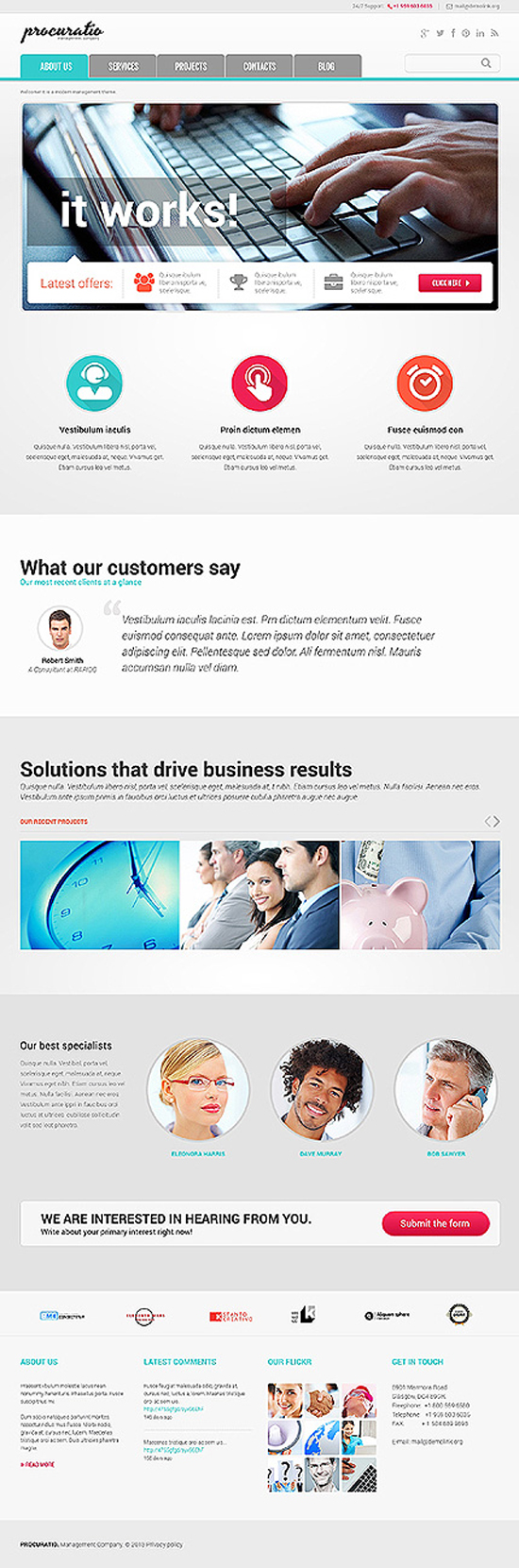 flat design template