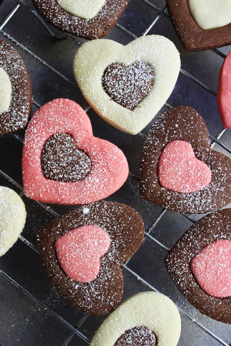 Romantic Heart Shaped Cookies for St. Valentine's Day Inspiration 2