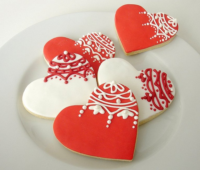 Romantic Heart Shaped Cookies for St. Valentine's Day Inspiration 16