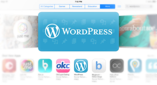 WordPress and iOS 7 1
