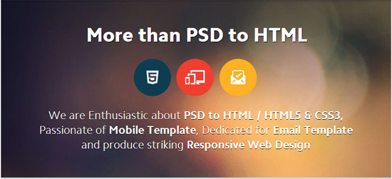 The Most Popular PSD to HTML Services 2