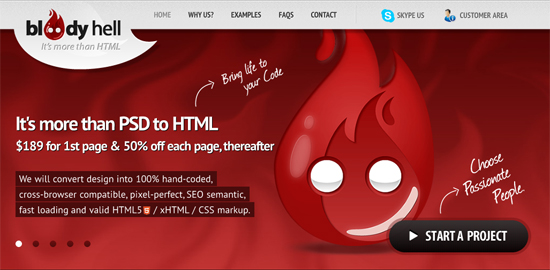 The Most Popular PSD to HTML Services 3