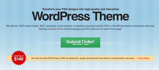 The Most Popular PSD to HTML Services 5