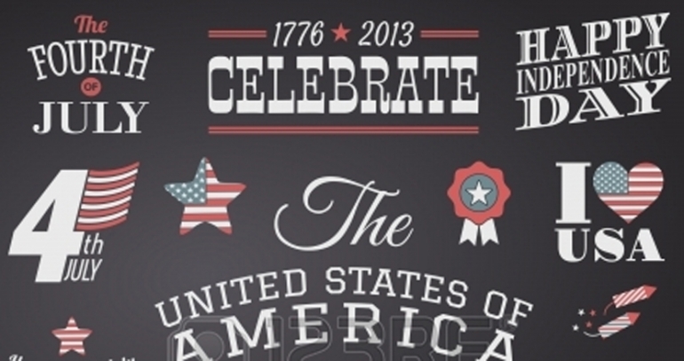 Independence Day: 30 Free Design Elements 3