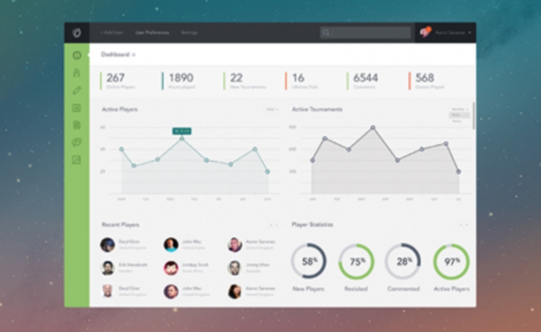 8 Of The Very Best FREE Web Admin Dashboard Mockups 1