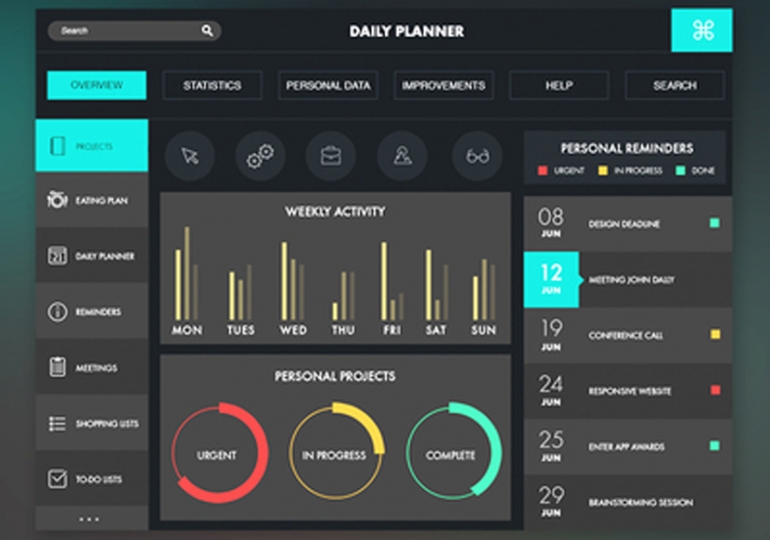 8 Of The Very Best FREE Web Admin Dashboard Mockups 3