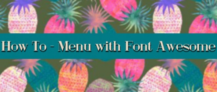 How To - Menu with Font Awesome