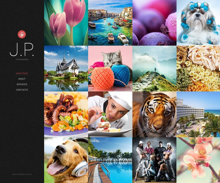 Become the Next Helmut Newton With a Photo Portfolio Website Template 5
