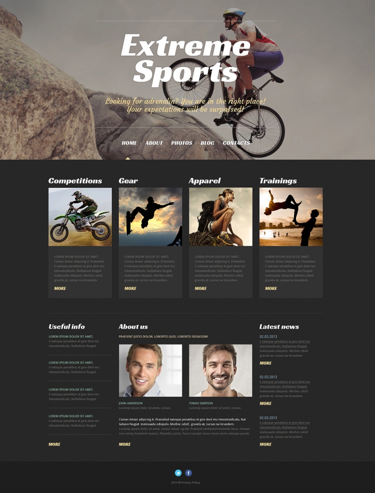 50 Motivating Sport WordPress Themes 45