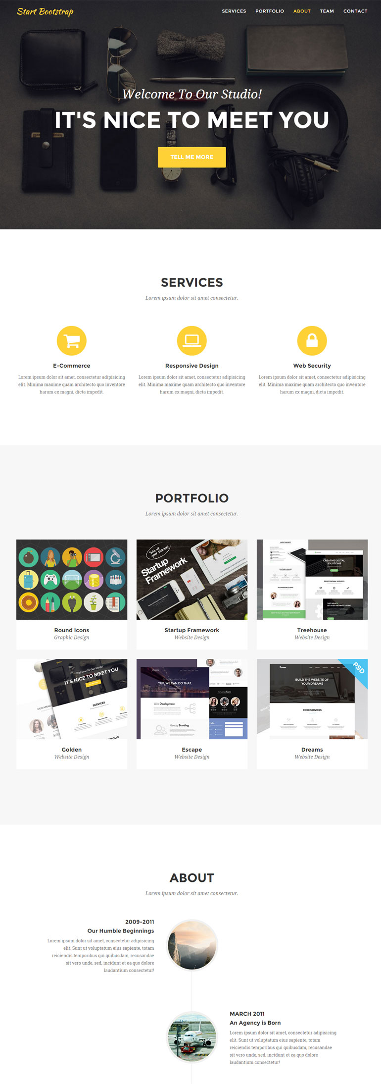 400+ Free Web Templates Collection 7