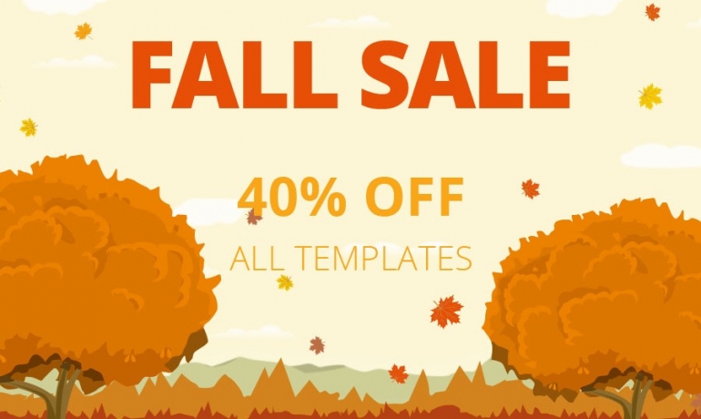 Fall Sale. Save 40% on any Purchase from TemplateMonster! 1