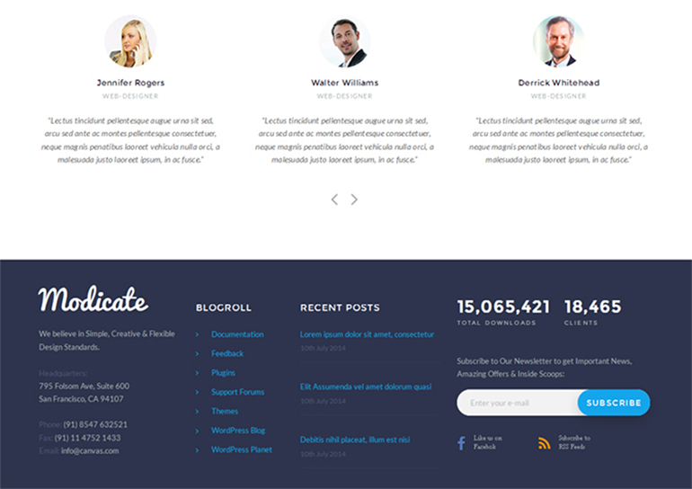 Modicate: All-In-One Website Template With Premium Functionality Inside 19