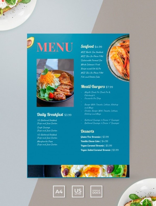 30 Best Free Restaurant Templates for Photoshop in 2020 28